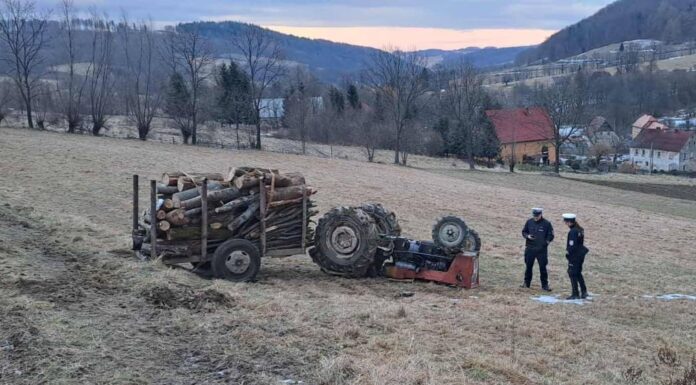 Ciągnik przygniótł mężczyznę