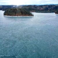 Trwa spuszczanie wody z Jeziora Pilchowickiego