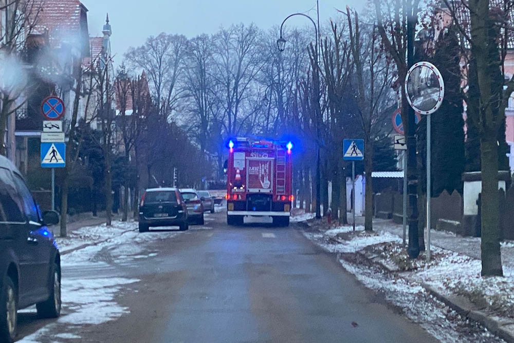Na miejscu straż pożarna i policja