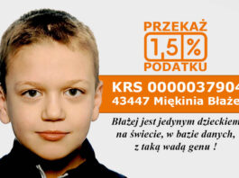 Pomóż Błażejowi. Chłopiec cierpi na wyjątkowo rzadką chorobę