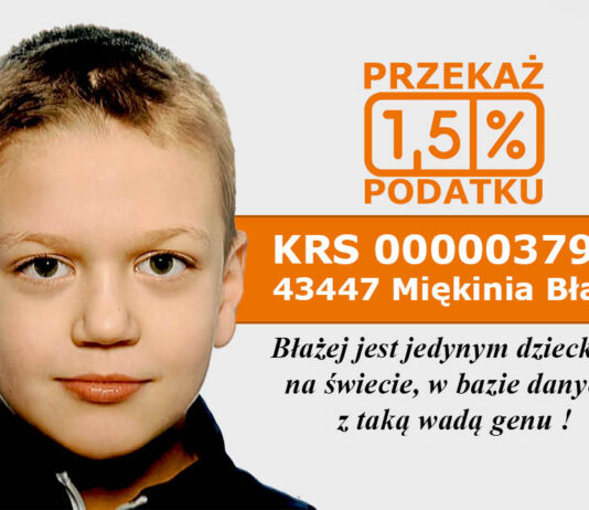 Pomóż Błażejowi. Chłopiec cierpi na wyjątkowo rzadką chorobę