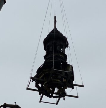 Wieża dawnego kościoła poddana rekonstrukcji