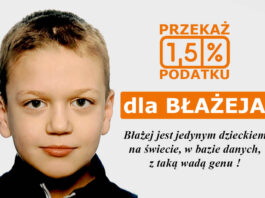 Pomóż Błażejowi. Chłopiec cierpi na wyjątkowo rzadką chorobę