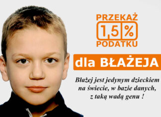 Pomóż Błażejowi. Chłopiec cierpi na wyjątkowo rzadką chorobę
