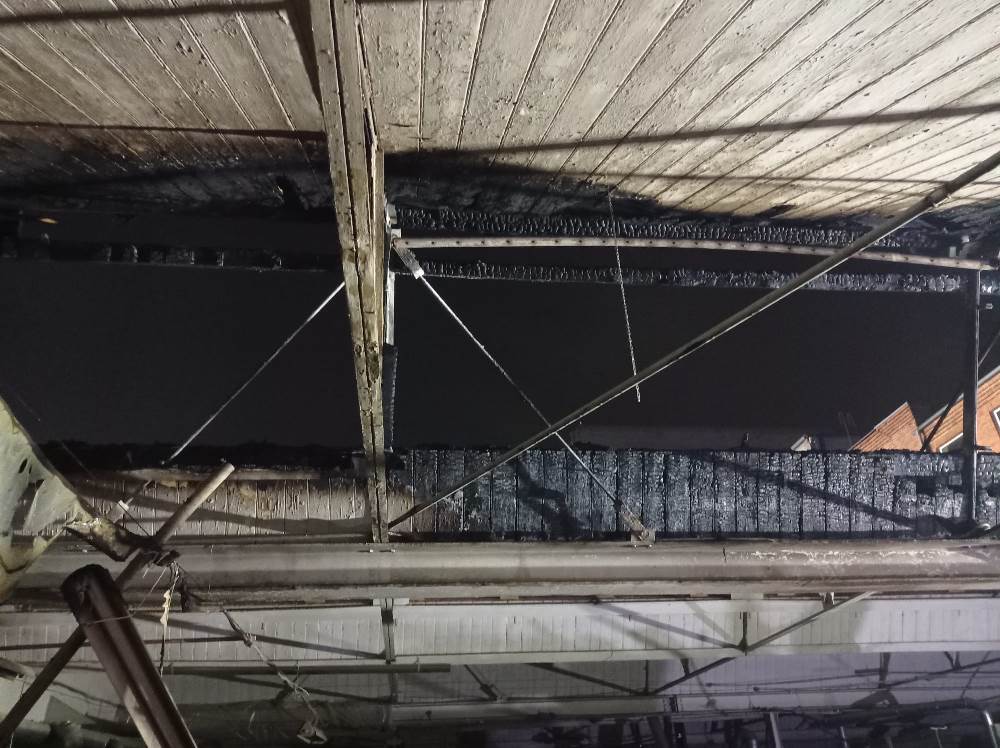 Strażacy z kilu gmin gasili pożar w Gryfowie Śląskim