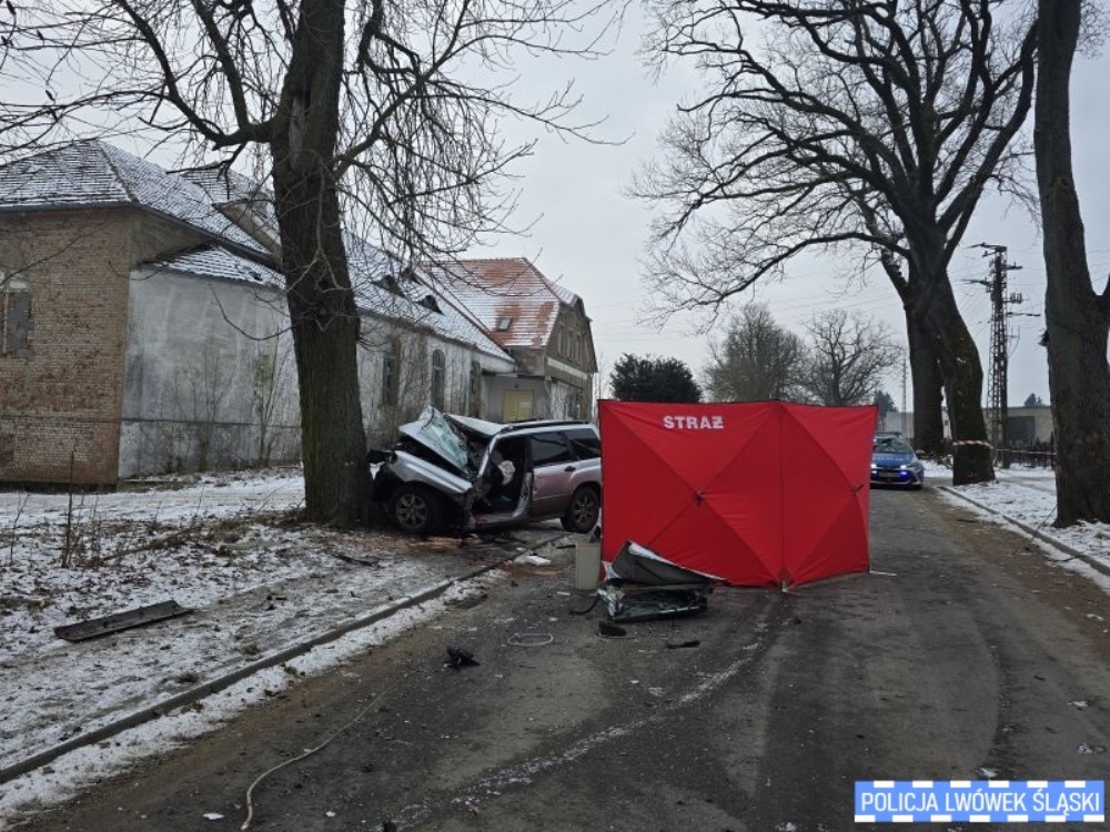 Policja o okolicznościach tragicznego wypadku w Lubomierzu