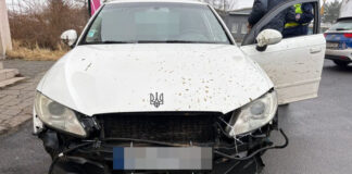 Seat z herbem Ukrainy na trytytkach