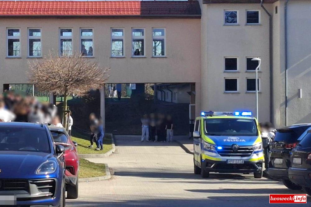 uczeń szkoła Lwówek policja