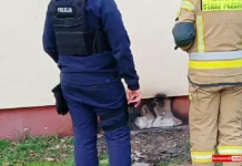 pożar remiza OSP Sobota