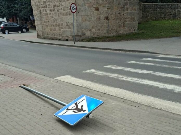 przejście dla pieszych w Lwówku Śląskim