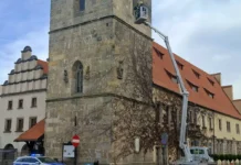 zabezpieczenie wieża ratusz w Lwówku Śląskim 2