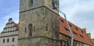 zabezpieczenie wieża ratusz w Lwówku Śląskim 2