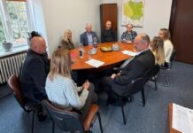 Spotkanie przedstawicieli Zarządu Zlewni w Lwówku Śląskim z reprezentantami Polskiego Związku Wędkarskiego - Okręgów w Zielonej Górze oraz Jeleniej Górze.Fot PZW Zielona
