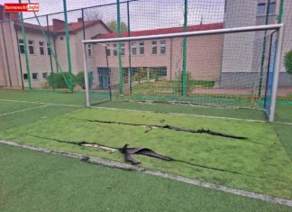 boisko orlik szkoła Lwówek zagrożenie dzieci