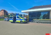 policja market Biedronka 2