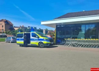 policja market Biedronka 2