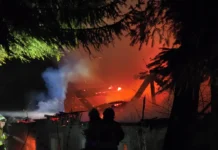 pożar budynku krzewie wielkie 10