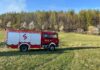 pożar las Pławna straż 3