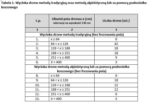 Wielkie cięcie drzew w gminie Lwówek Śląski 1 wycinka drzew 1