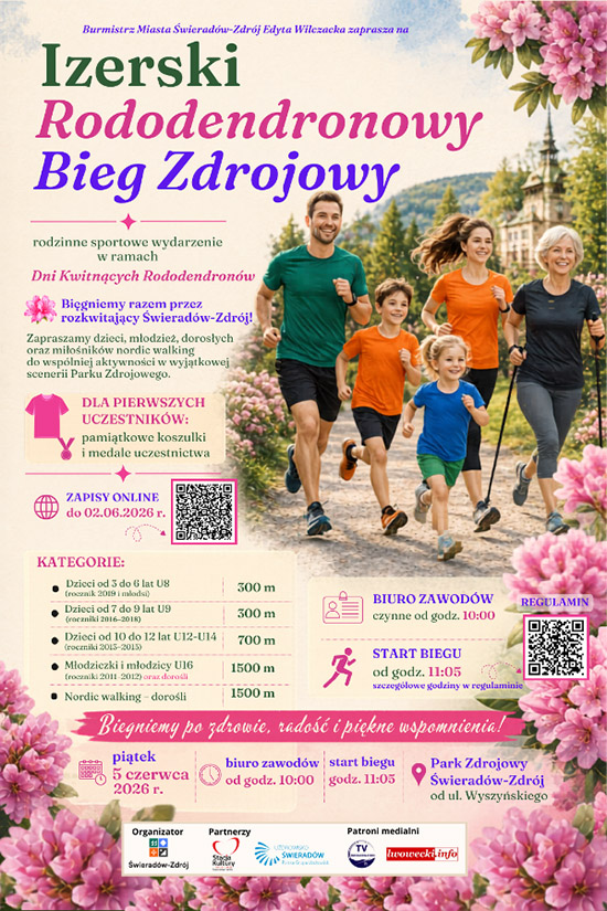Zapraszamy na Izerski Rododendronowy Bieg Zdrojowy 1 Zapraszamy na Izerski Bieg Zdrojowy zdjęcia