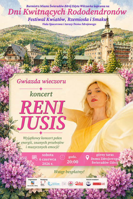 Reni Jusis gwiazdą Dni Kwitnących Rododendronów w Świeradowie- Zdroju 1 Dni Kwitnących Rododendronów w Świeradowie- Zdroju koncert Reni Jusis