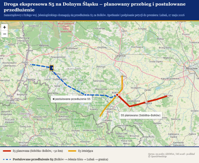 droga ekspresowa s5 Bolków Jelenia Gryfów Zgorzelec 4