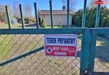 plac zabaw Rakowice Małe teren prywatny zakaz wstępu