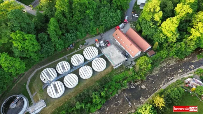 pożar oczyszczalnia ścieków świeradów 03