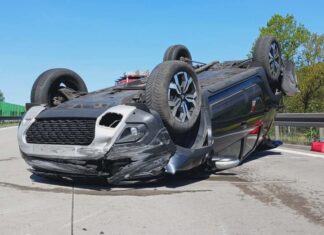 wypadek na autostradzie A4 4