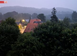 burza deszcz