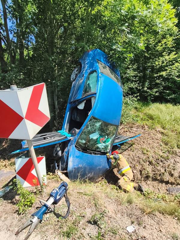 wypadek Brunow Peugeot 5