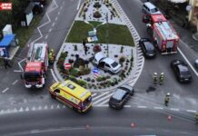Wypadek na drodze wojewódzkiej . Utrudnienia na drodze