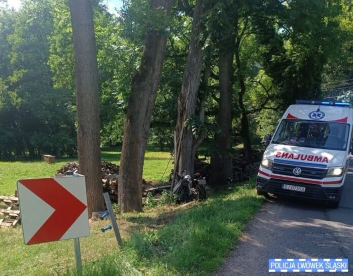 wypadek motocyklisty Dłużec dwa wypadki motocyklistów