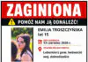 Zaginęła 15- latka. Policja zwraca się z prośbą o pomoc zaginiona