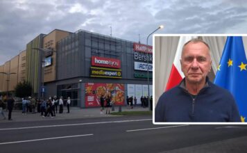 ewakuacja galerii Nowy rynek niewybuch
