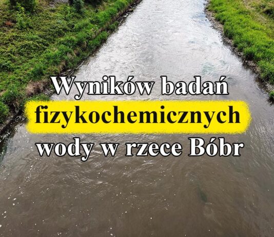 Wyniki badań fizykochemicznych wody w rzece Bóbr