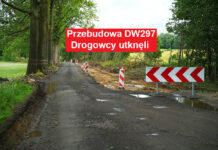Przebudowa DW297 – drogowcy utknęli na 3 kilometrze