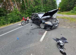 W wypadku śmierć poniósł motocyklista smiertelny wypadek motocyklista
